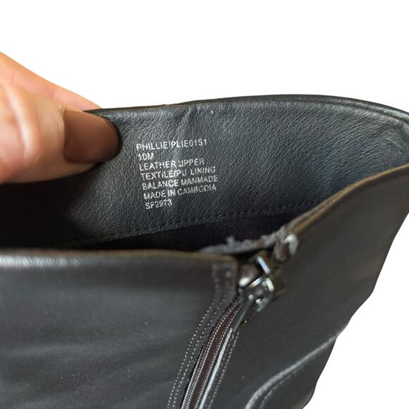 Steve Madden Phillie Block Heel Leather Ankle Boot Women’s Size 10 - Picture 7 of 7